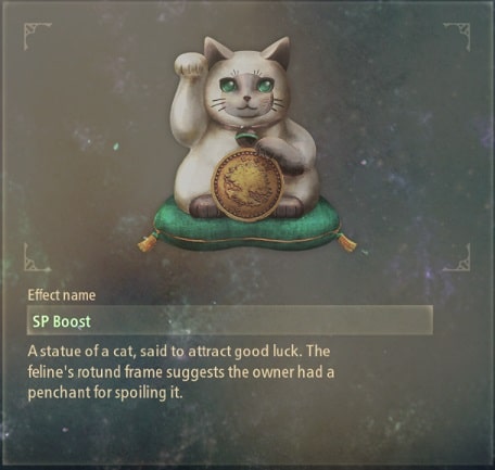 tales of arise artifacts 8 lucky cat statue