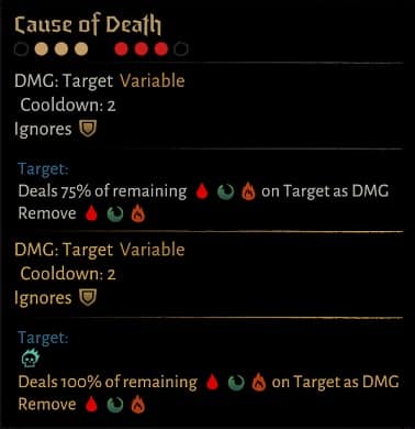 darkest dungeon 2 plague doctor skills cause of death