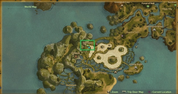 ni no kuni 2 dreamer maze locations eert grove map